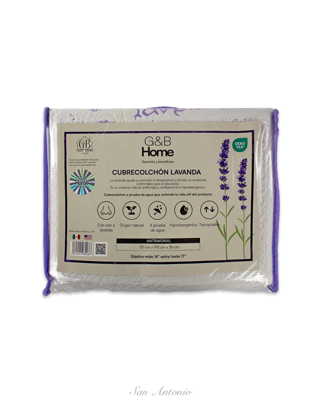 Cubrecolchón Lavanda G&B